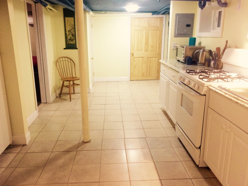 Kitchen stove and counter